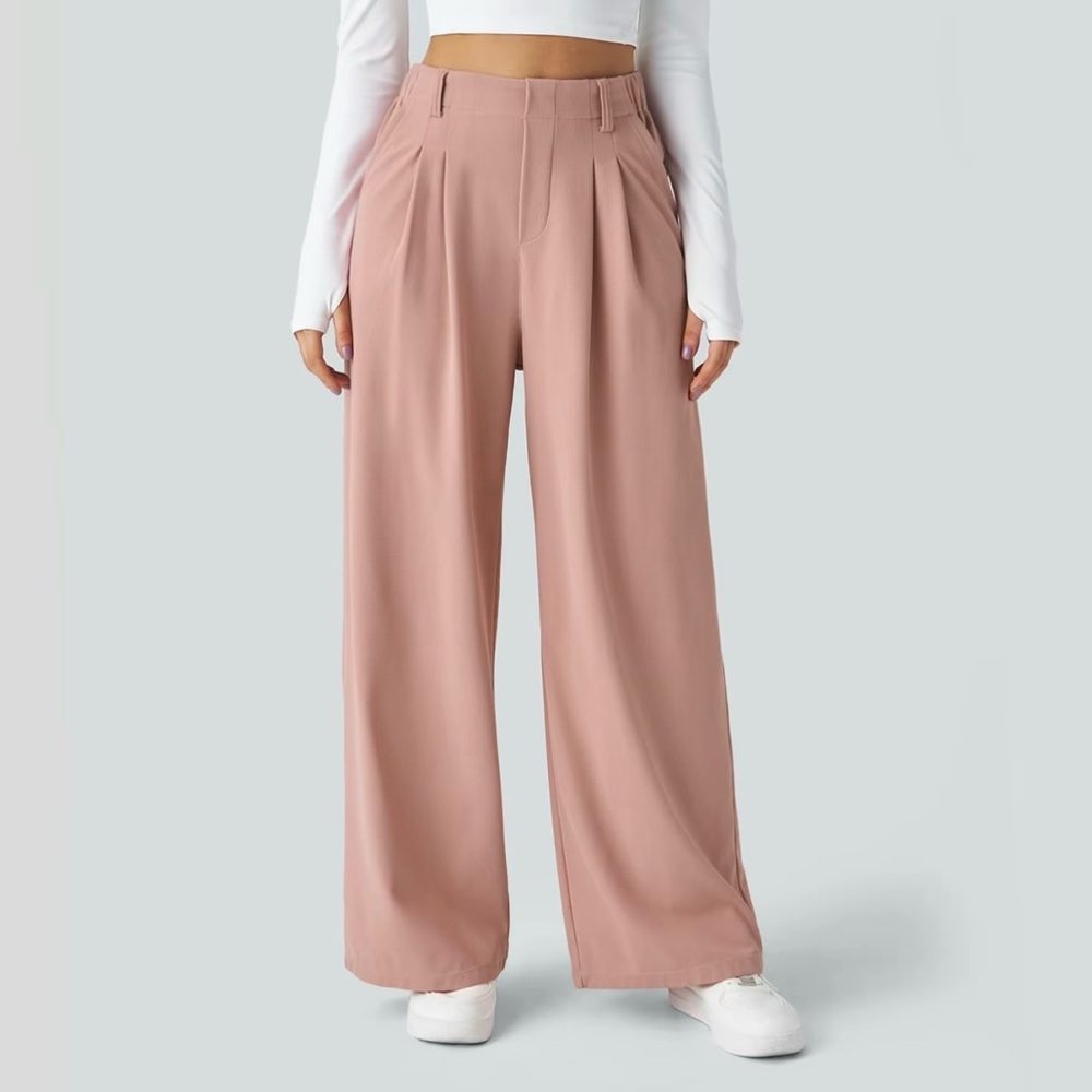 NWOT Halara, High-Waisted, Wide Leg Pants, Petite, 16 (xl)